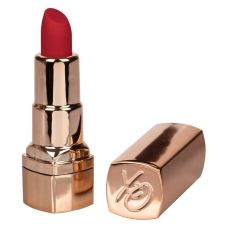 Стильная вибропуля в виде губной помады красно-золотистая California Exotic