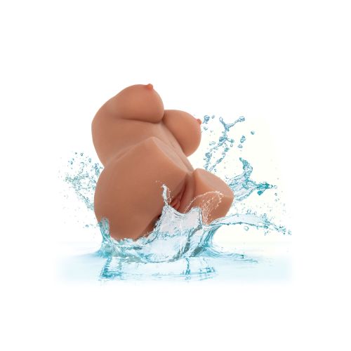 Мастурбатор вагина-полуторс с грудью бежевый CalExotics Pussy and Tits 