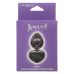 Анальная пробка с камушком в форме сердца чёрная CalExotics Diamond Heart Plug размер Small 