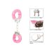 Наручники на цепочке БДСМ с искусственным розовым мехом California Exotic Novelties Наручники на цепочке БДСМ с искусственным розовым мехом California Exotic Novelties