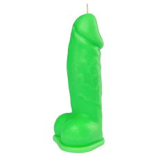 Свічка LOVE FLAME - Dildo L Green Fluor, CPS01-GREEN