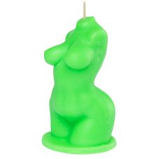 Свеча в виде женского торса зеленого цвета Egzo Venus
