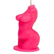 Свічка у вигляді жіночого торса рожевого кольору Egzo Venus