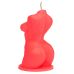 Свеча в виде женского торса красного цвета Egzo Venus