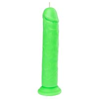Свеча в виде пениса зеленого цвета Egzo Dildo