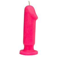 Свеча в виде пениса розового цвета Egzo Little Guy