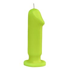Свеча в виде пениса желтого цвета Egzo Little Guy