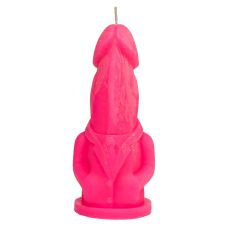 Свеча в виде пениса розового цвета Egzo Gentleman 