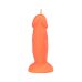 Свічка у вигляді реалістичного пеніса оранжевого кольору Egzo Little Guy
