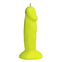 Свеча в виде пениса желтого цвета Egzo Little Guy