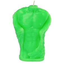 Свеча в виде мужского торса зеленого цвета Egzo Angel Man