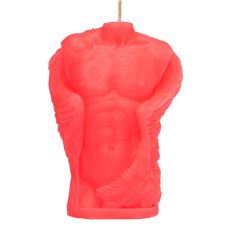 Свеча в виде мужского торса красного цвета Egzo Angel Man