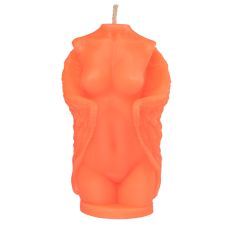 Свеча в виде женского торса оранжевого цвета Egzo Angel Woman