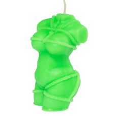 Свічка у вигляді жіночого торса зеленого кольору Egzo Shibari I