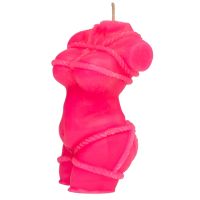 Свеча в виде женского торса розового цвета Egzo Shibari I