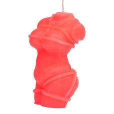 Свічка у вигляді жіночого торса червоного кольору Egzo Shibari I