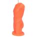 Свічка для еротичних ігор з воском у вигляді чоловічого торсу оранжевого кольору LOVE FLAME David Orange Fluor