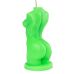 Свічка для еротичних ігор із воском у вигляді жіночого торсу зеленого кольору LOVE FLAME Lady Green Fluor