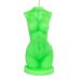 Свічка для еротичних ігор із воском у вигляді жіночого торсу зеленого кольору LOVE FLAME Lady Green Fluor