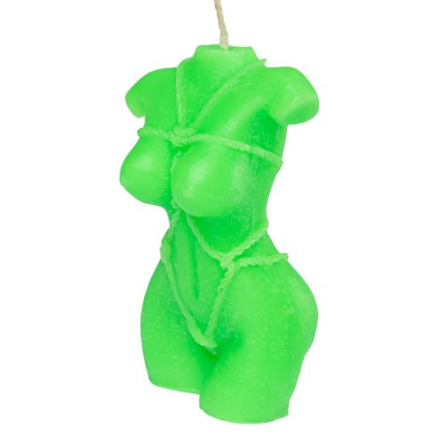 Свеча в виде женского торса зеленого цвета Egzo Shibari II