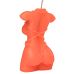 Свічка у вигляді жіночого торсу оранжевого кольору Egzo Shibari II