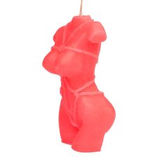 Свеча в виде женского торса красного цвета Egzo Shibari II