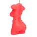 Свеча в виде женского торса красного цвета Egzo Shibari II
