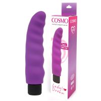 Вибратор вагинальный силиконовый COSMO L 140 мм D 32 мм, цвет фиолетовый 