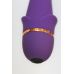 Вибратор-цветок 13 см/3,6 см вагинальный и для клитора COSMO 20 режимов вибрации фиолетовый