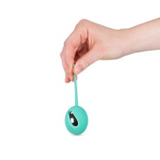 Вагінальна кулька зі зміщеним центром силіконова бірюзова CUPE Lovely Lady