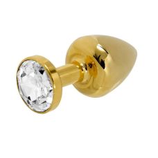 Анальна пробка зі стразом Diogol ANNI round gold 35мм