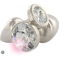 Анальна пробка зі стразом Diogol ANNI round stainless steel 30мм