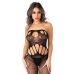 Бодістокінг без рукавів з відкритим доступом чорного кольору Daring Intimates Strapless Shell Bodystocking розмір Оne size 