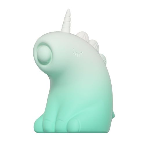 Стимулятор клітора Пульсатор Єдиноріг градієнт біло-зелений UNIVIBE 5 режимів