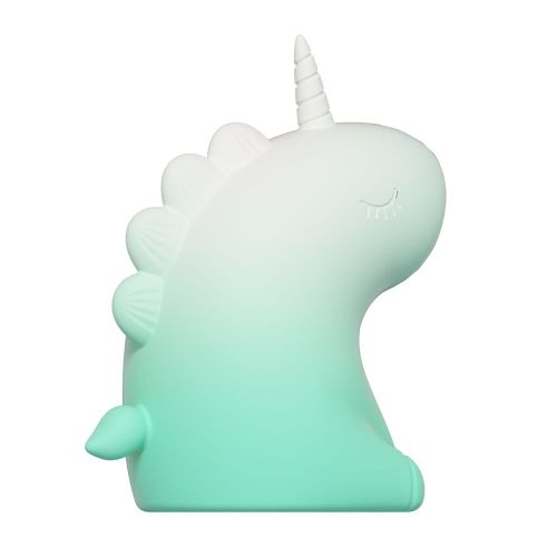 Стимулятор клітора Пульсатор Єдиноріг градієнт біло-зелений UNIVIBE 5 режимів