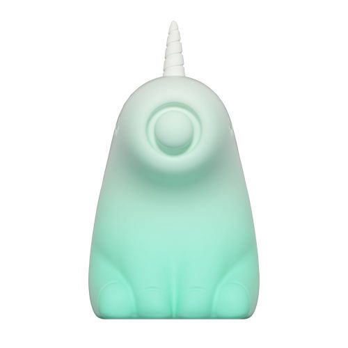 Стимулятор клітора Пульсатор Єдиноріг градієнт біло-зелений UNIVIBE 5 режимів