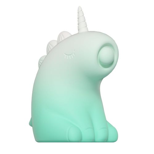 Стимулятор клітора Пульсатор Єдиноріг градієнт біло-зелений UNIVIBE 5 режимів