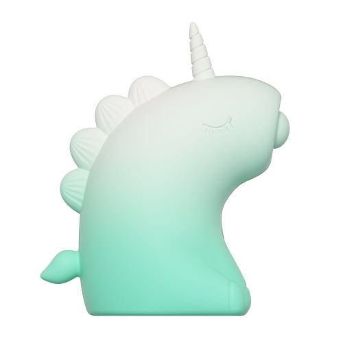 Стимулятор клітора Пульсатор Єдиноріг градієнт біло-зелений UNIVIBE 5 режимів