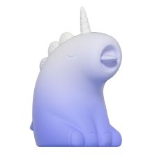 Стимулятор клітора Єдиноріг з язичком градієнт біло-фіолетовий UNIVIBE 10 режимів