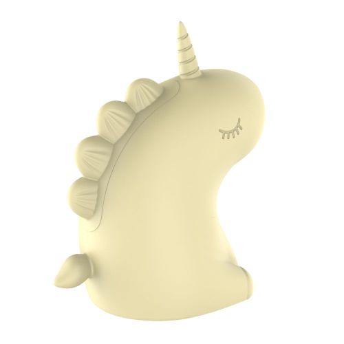 Стимулятор клитора Пульсатор Единорогжёлтый UNIVIBE 5 режимов 