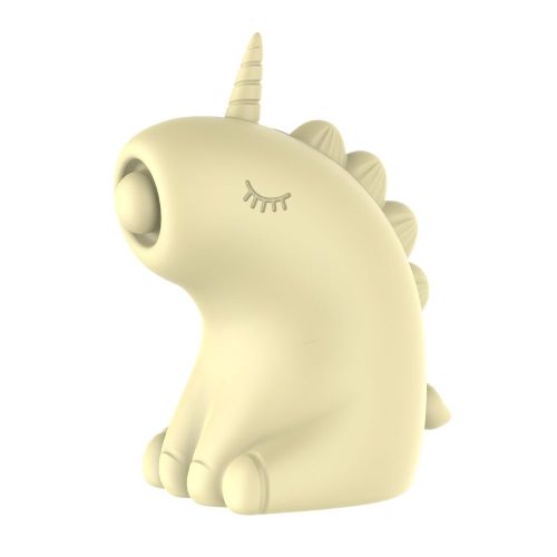 Стимулятор клитора Пульсатор Единорогжёлтый UNIVIBE 5 режимов 