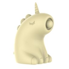 Стимулятор клітора Пульсатор Єдиноріг жовтий UNIVIBE 5 режимів