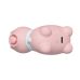 Стимулятор клітора Пульсатор у формі котика з язичком у формі серця рожевий UNIVIBE 5 режимів