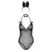 Костюм кролика для рольових ігор чорного кольору Daring Intimates 3 предмети розміри S M Костюм кролика для рольових ігор чорного кольору Daring Intimates 3 предмети розміри S M