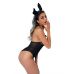 Костюм кролика для рольових ігор чорного кольору Daring Intimates 3 предмети розміри S M Костюм кролика для рольових ігор чорного кольору Daring Intimates 3 предмети розміри S M
