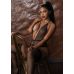 Боді зі стрепами у дрібну сітку чорного кольору Daring Intimates розміри S/M Боді зі стрепами у дрібну сітку чорного кольору Daring Intimates розміри S/M
