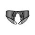 Трусики сітка з мереживними вставками та відкритим доступом чорного кольору Daring Intimates розмір S/M