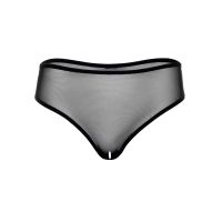 Трусики прозорі з відкритим доступом чорного кольору Daring Intimates Alexa розміри S/M