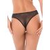 Трусики кружевные с декоративными ремешками черного цвета Daring Intimates размеры S/M Трусики кружевные с декоративными ремешками черного цвета Daring Intimates размеры S/M