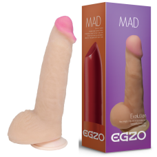 Фалоімітатор реалістичний на присоску з кібершкіри EGZO DS009